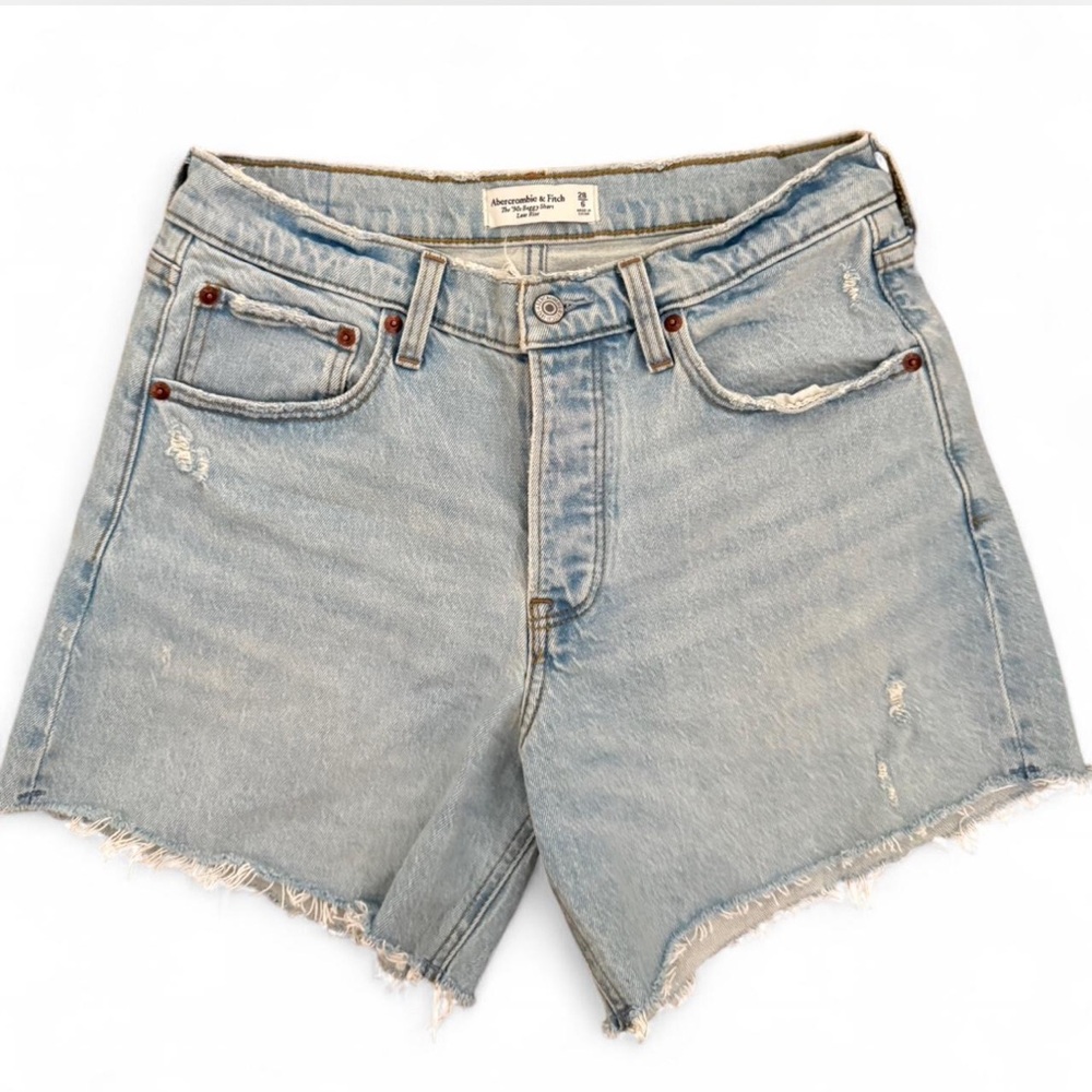 Abercrombie & Fitch Light Blue Jean Shorts